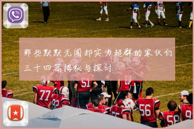 那些默默无闻却实力超群的家伙们三十四篇揭秘与探讨